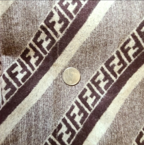 🧧Fantastic Fendi Zucca Cashmere Scarf❄️GIFT - Picture 4 of 7